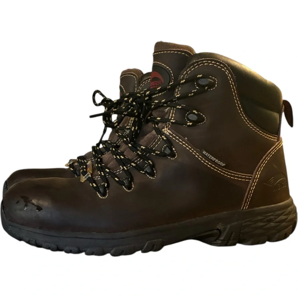 Avenger Framer Women's Work Boots Brown Leather Size 9